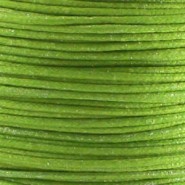 Wachskordel 1.0 mm Fern green metallic